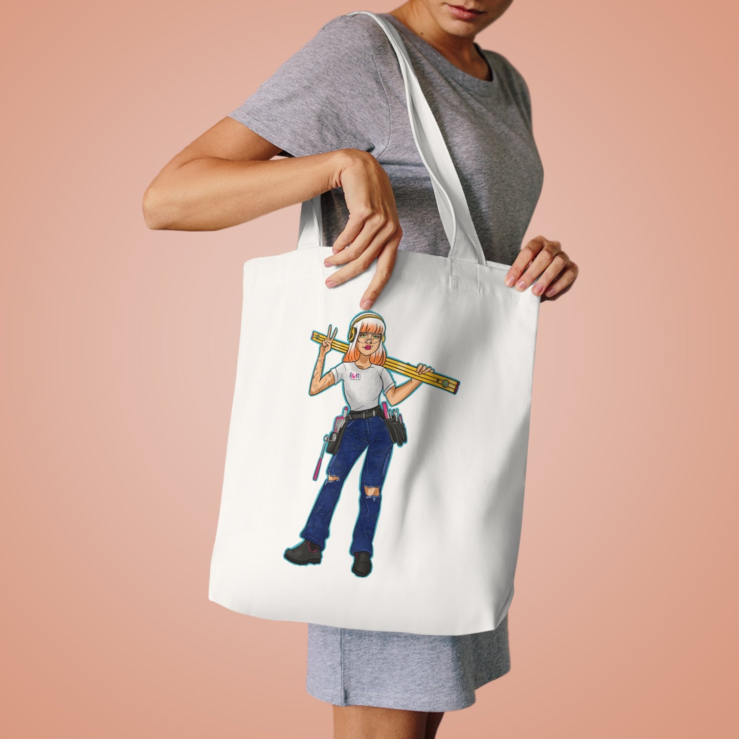Chippy Cotton Tote Bag
