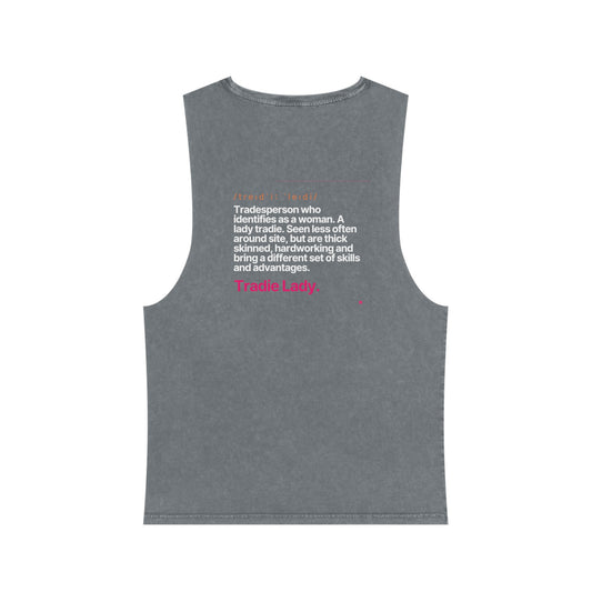 'Tradie Lady' Black Tank Top