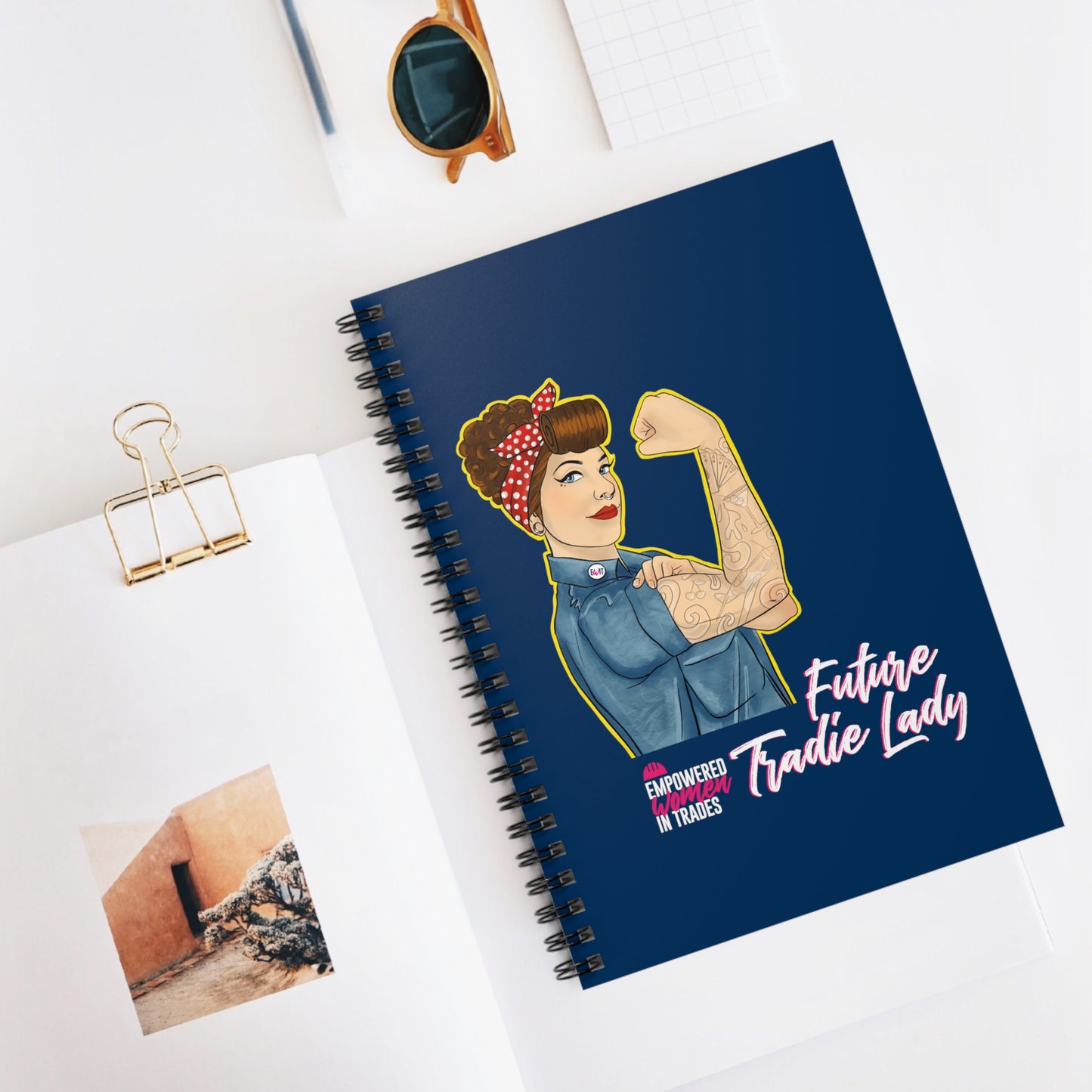Future Tradie Lady Spiral Notebook