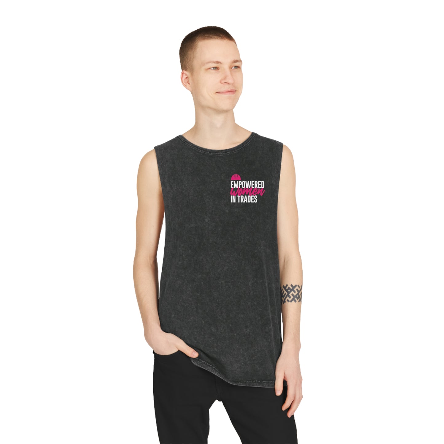 'Tradie Lady' Black Tank Top