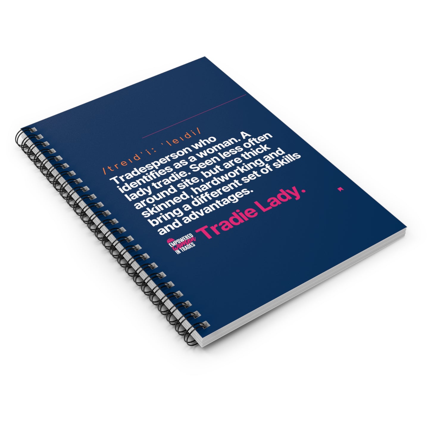 Tradie Lady Spiral Notebook