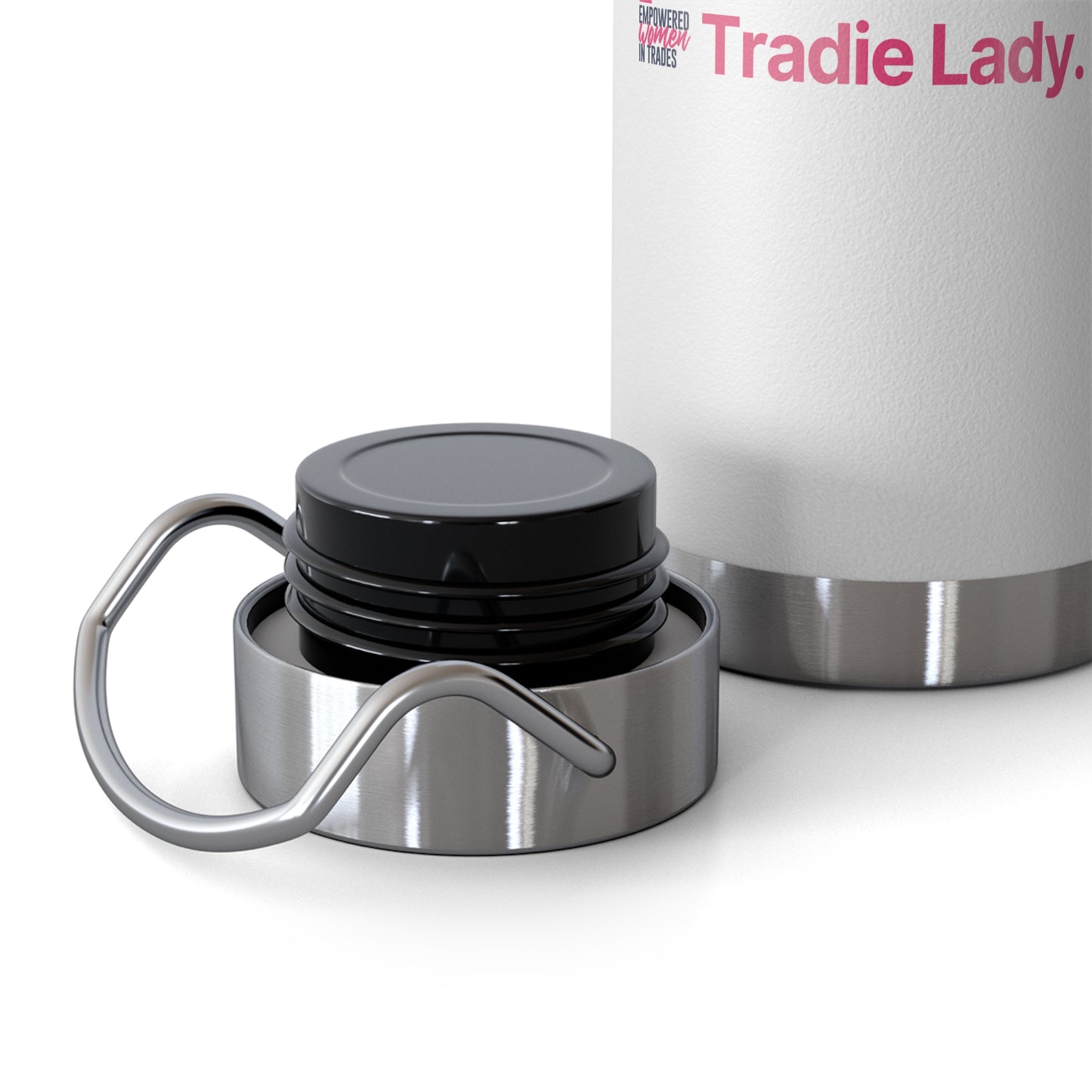 'Tradie Lady' White Insulated Bottle