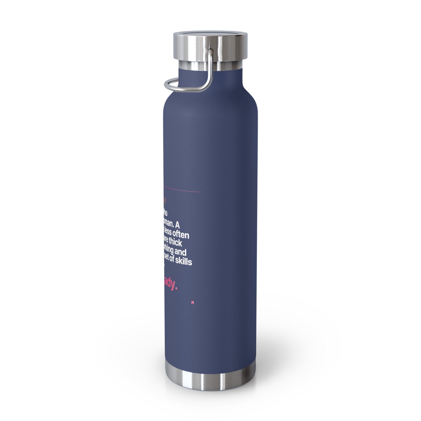 'Tradie Lady' Navy Insulated Bottle